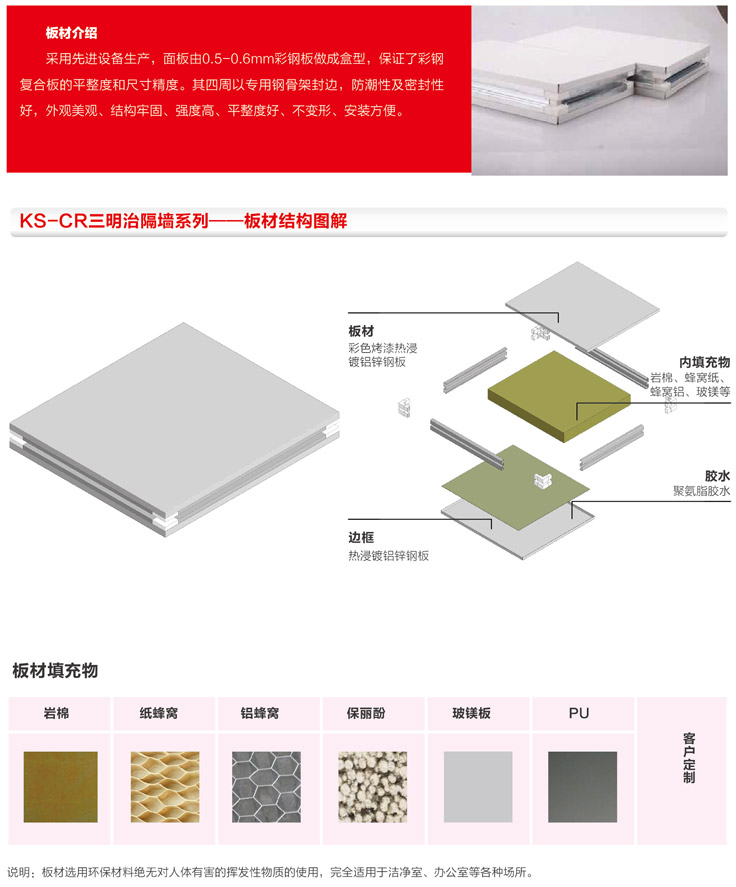KS-CR三明治隔墙系列