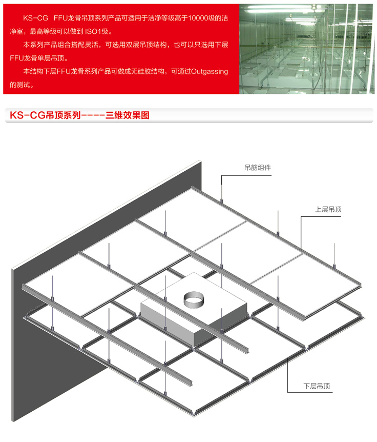 KS-CG FFU龙骨吊顶系列